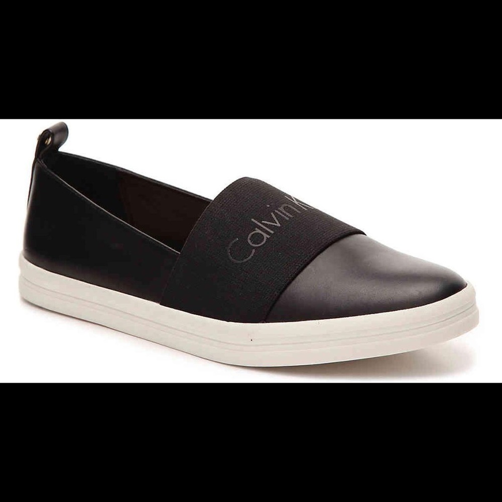 Calvin Klein Mora Black Slip-On Sneakers